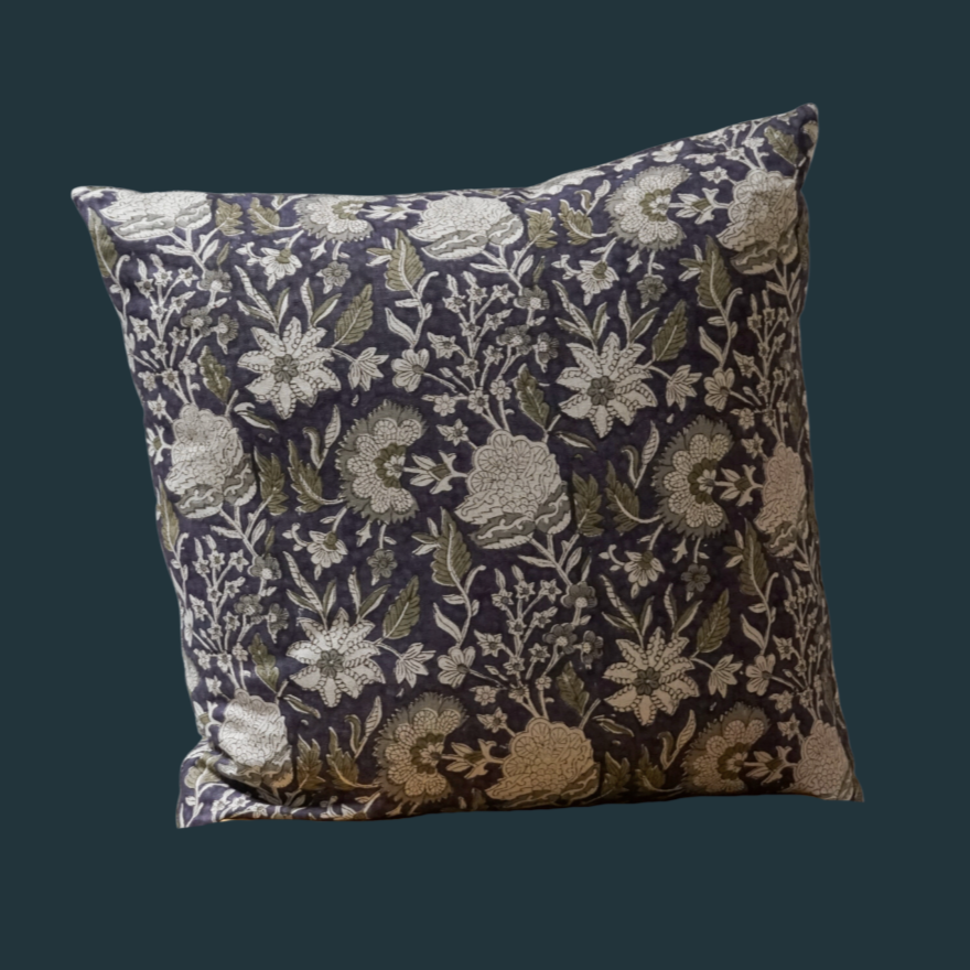 105. Handmade Block Print Pillow