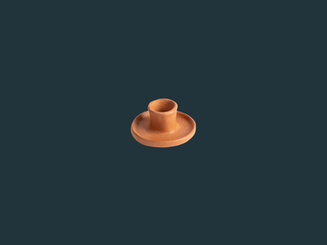 Mexican Clay Candle Holder