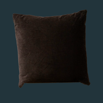 112. Handmade Corduroy Accent Pillow - Espresso