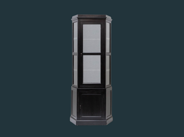Black Triptych Glass Cabinet