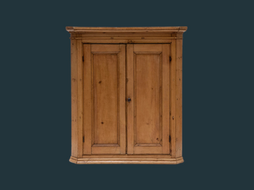 Antique Pine Corner Cabinet