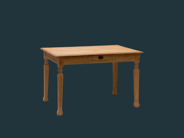 Vintage Pine Table with Flatware Drawer