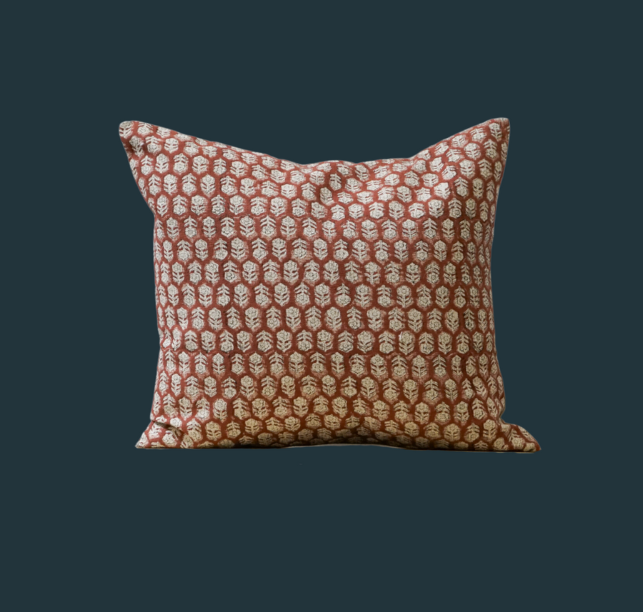 220. Handmade Block Print Pillow