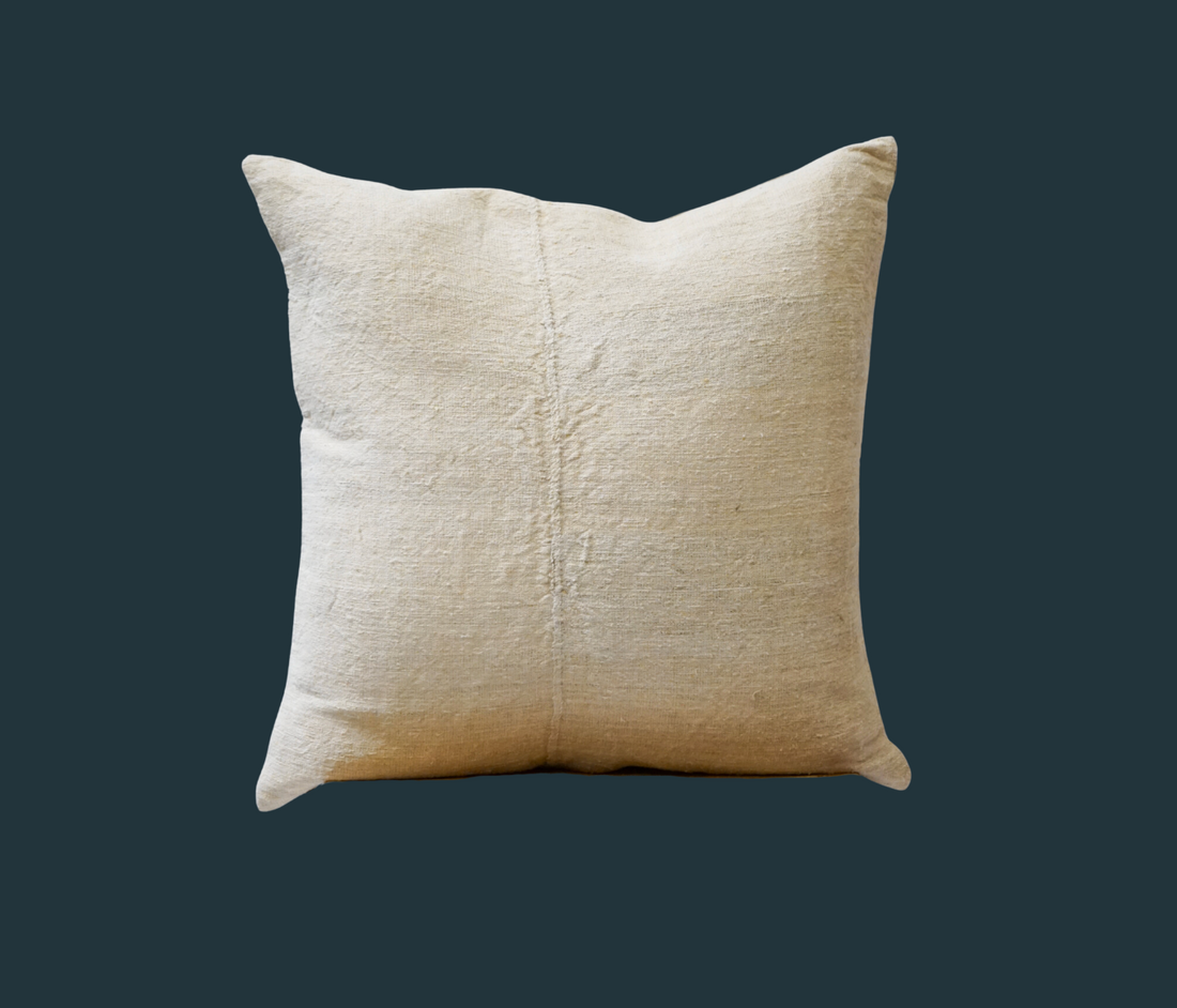 122. Handmade Textured Hemp Pillow