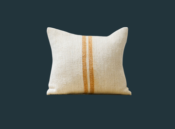 227. Handmade Textured Linen Stripe Pillow