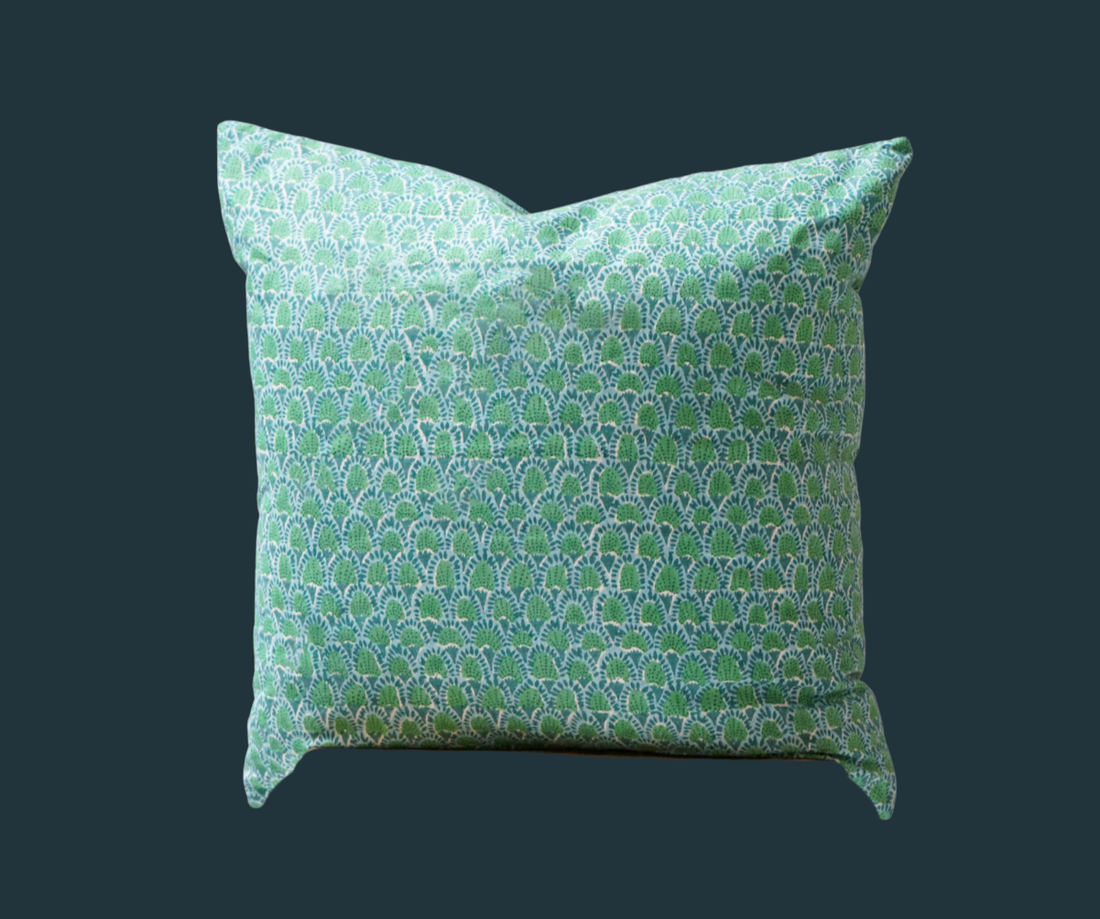 37. Handmade Block Print Pillow