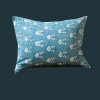 50. Handmade Vintage French Textile Rectangular Pillow