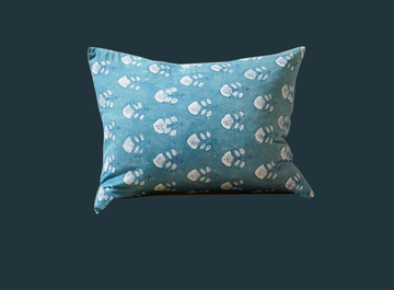 50. Handmade Vintage French Textile Rectangular Pillow