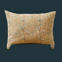 118. Handmade Block Print Lumbar Pillow