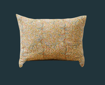 118. Handmade Block Print Lumbar Pillow