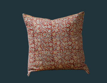 97. Handmade Block Print Textile Pillow