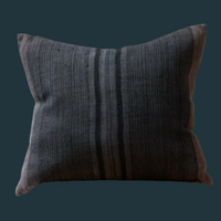 81. Handmade Vintage Textured Stripe Pillow