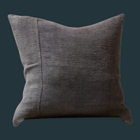 72. Handmade Charcoal Linen Pillow