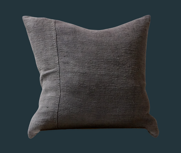 72. Handmade Charcoal Linen Pillow