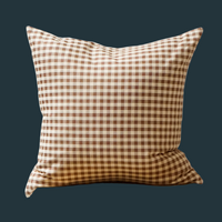 59. Handmade Vintage Gingham Pillow