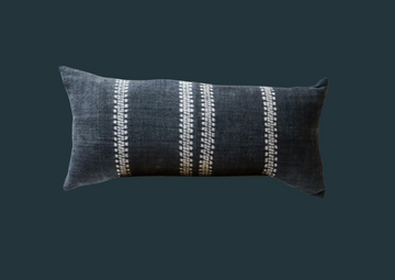 48. Handmade Textured Dyed Lumbar Pillow