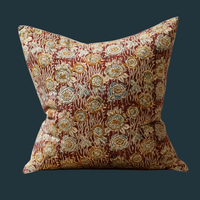 63. Handmade Floral Print Pillow