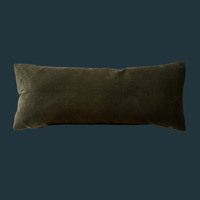 110. Handmade Corduroy Lumbar Olive Green