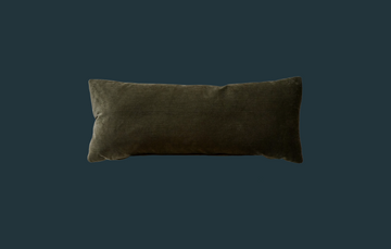 110. Handmade Corduroy Lumbar Olive Green