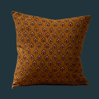92. Handmade Block Print Textile Pillow