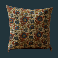 91. Handmade Block Print Textile Pillow