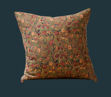 90. Handmade Block Print Textile Pillow