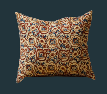 88. Handmade Block Print Textile Pillow