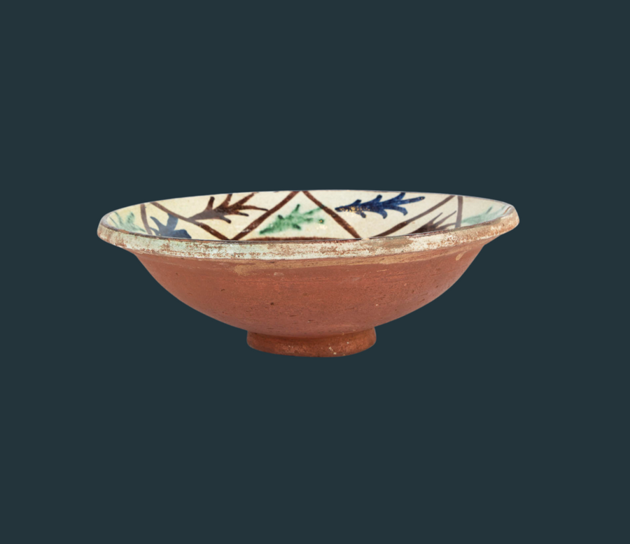 Vintage Hand Painted Mexican Bowl #2