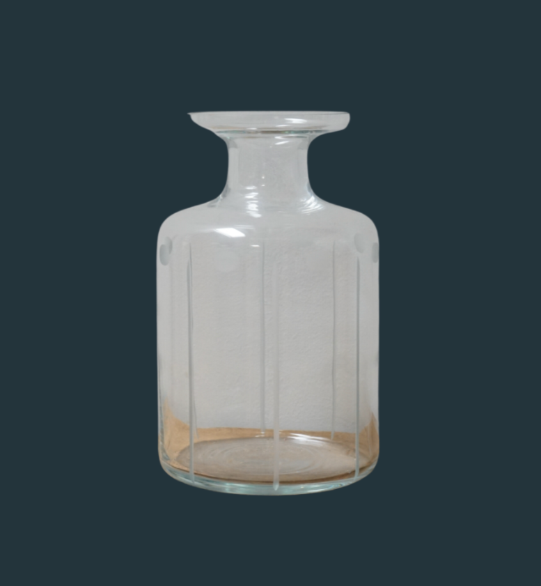 Handblown Wide Glass Vase