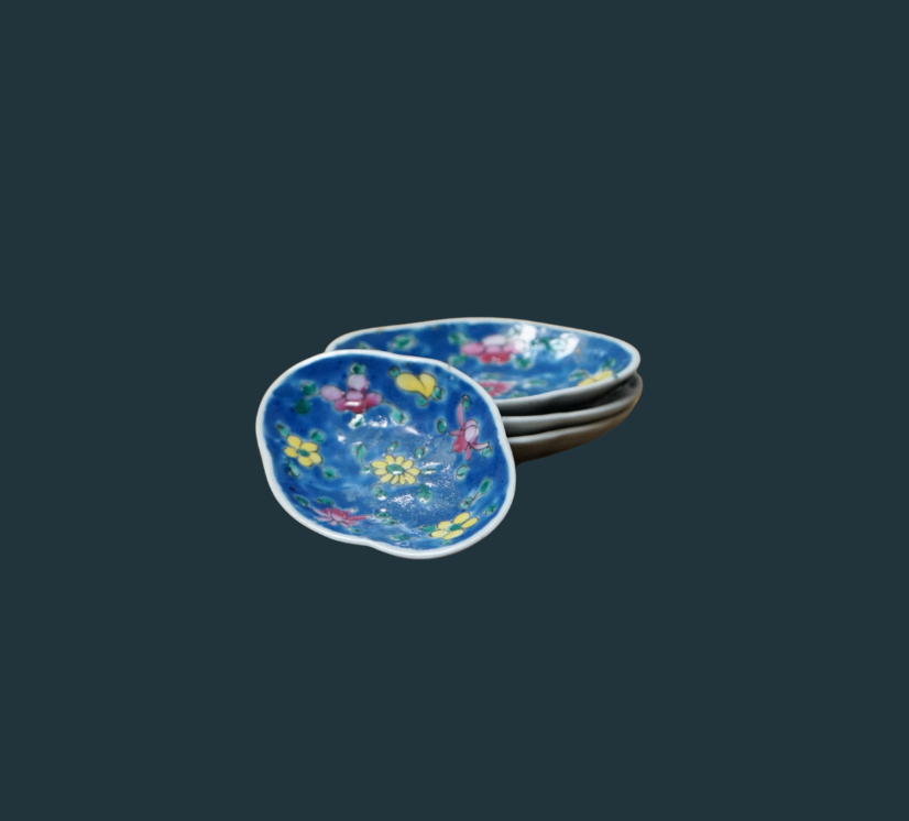 Cloisonné Sauce Dishes (set of four)