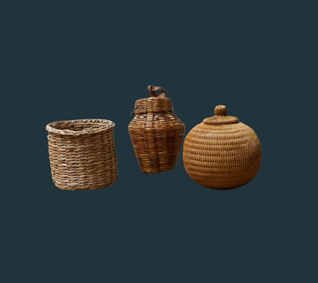 Mini Woven Baskets (set of three)