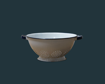 Vintage Painted Steel Colander