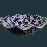 Hand Painted & Scalloped Talavera Bowl