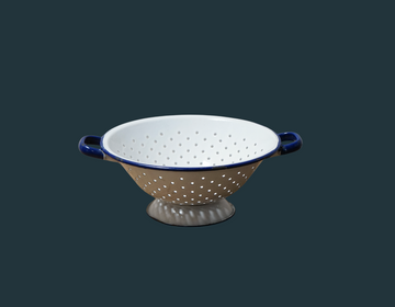 Vintage Painted Steel Colander