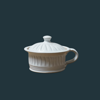 Hand Thrown Mini Crock - White