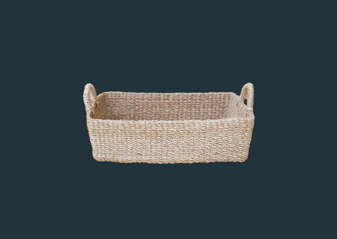 Handwoven Rectangle Basket