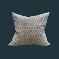 3. Handmade Block Print Floral Pillow