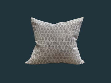 3. Handmade Block Print Floral Pillow