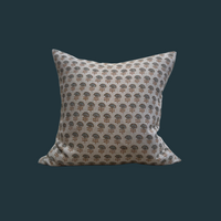 4. Handmade Block Print Floral Pillow