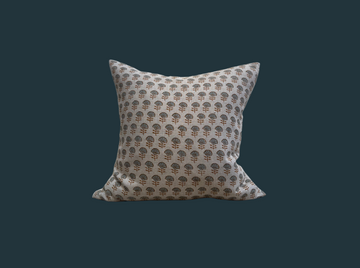 4. Handmade Block Print Floral Pillow