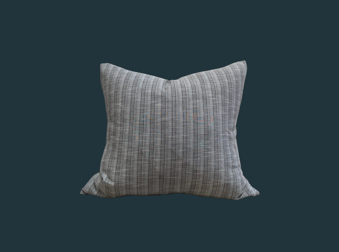 Handmade Blue Striped Pillow