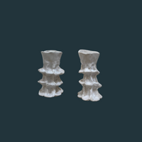 (Set of Two) Porcelain Ceramic Candle Stick Holders