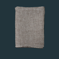 Brown Check Linen Napkin