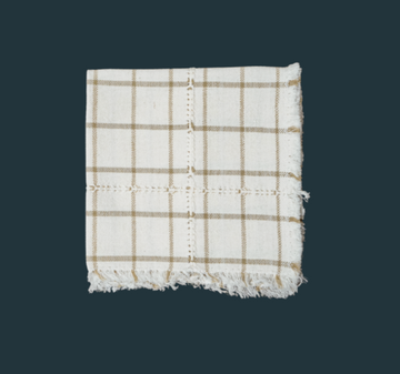 Fringe Check Napkin (set of 4)