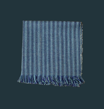 Blue Fringe Napkins (Set of 4)