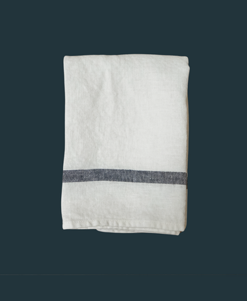 Linen Lined Blue Stripe Kitchen Cloth (set of 2)