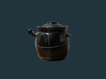 Vintage Glazed French Crock w/ Lid