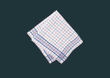 Bistro Napkin Blue and Red (set of 4)
