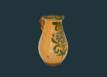 28. Hand Painted Antique Hungarian Pitcher