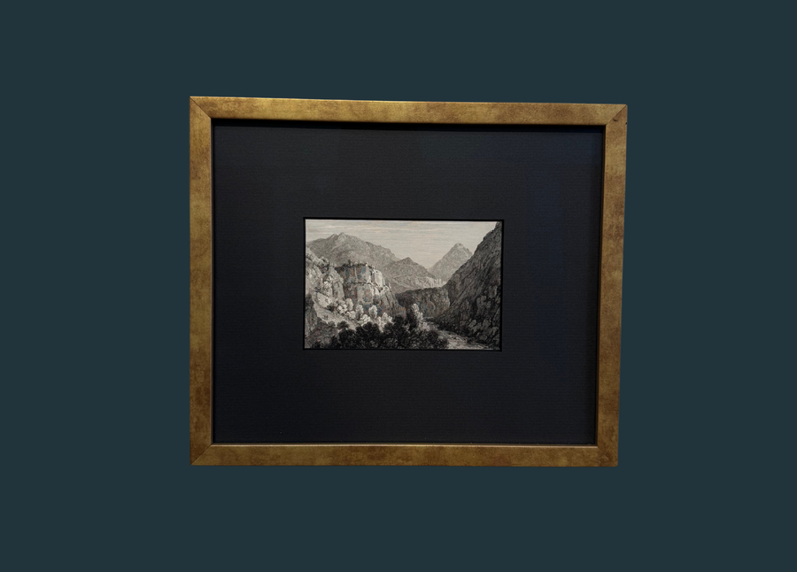 Antique Black and White Artwork H